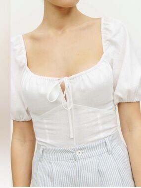 Reformation Rory Linen Top